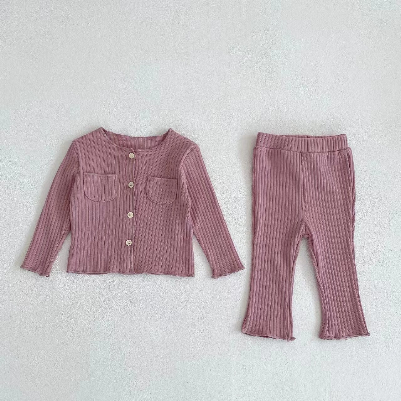 Wholesale Cotton Children's Tops Two Piece Set